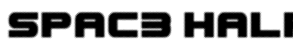 Spac3 Halftone font preview